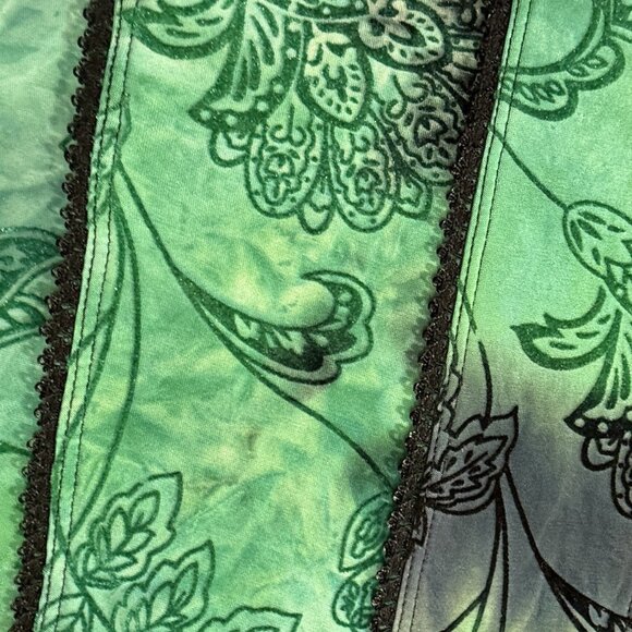 Vtg Y2k Whimsigoth Top Women’s Sz XL Dark Fairy Forest Goblin Velvet Detail - Picture 5 of 11